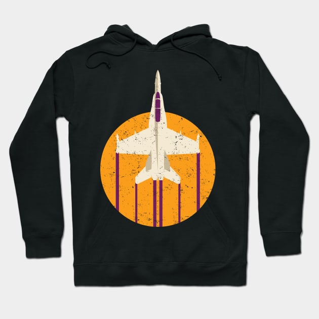 F-18 Hornet Jet Fighter Airplane Hoodie by danchampagne